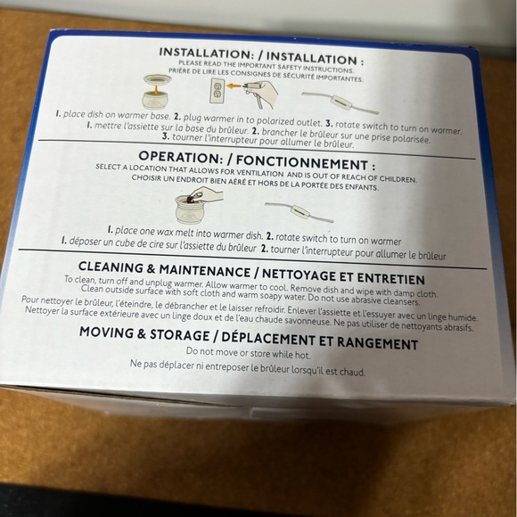 Glade Wax Melts Electric Warmer- Cream / Beige Color Floral Design- New in Box - Picture 4 of 5